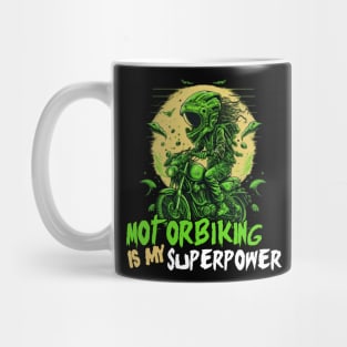 Motorbiking Is my Superpower - Funny Saying Birthday Gift Ideas For Bikers Mug